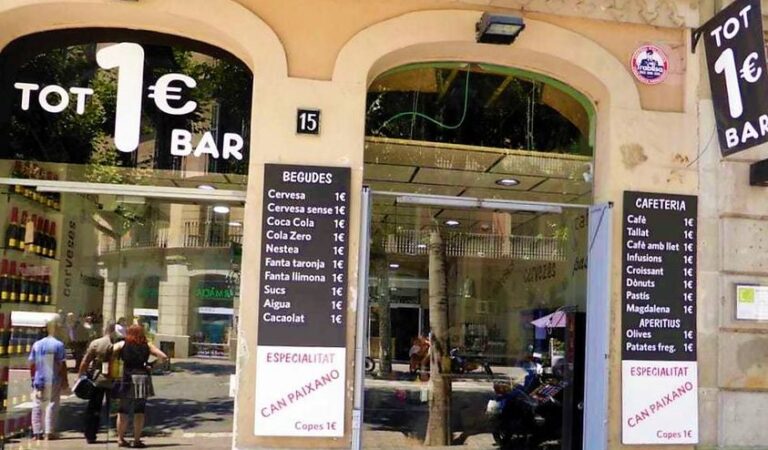 Coneixeu el bar més barat de Barcelona? – ‘Tot 1 € Bar’